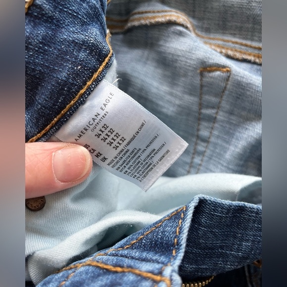 American eagle Classic Blue Denim Jeans size 34 - Picture 3 of 8